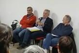 Christophe Lime et Jean-Claude Ménager intervenants à la soirée débat Eau publique / eau privée